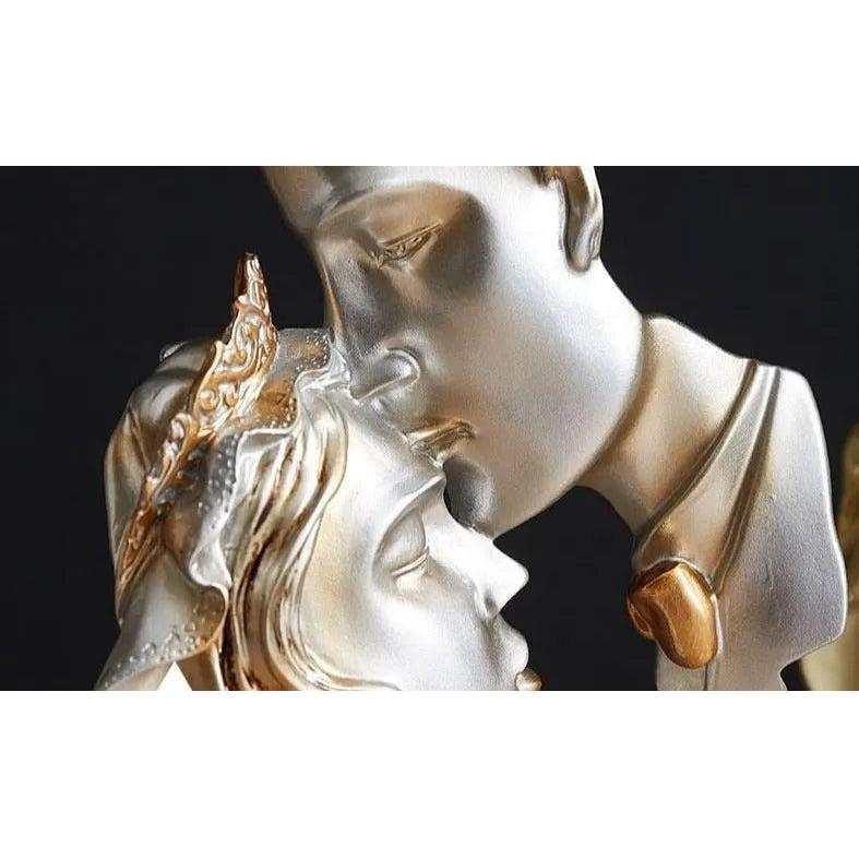 Sweet Kiss - Forehead-kissing Love Couple Statue | Stornfield