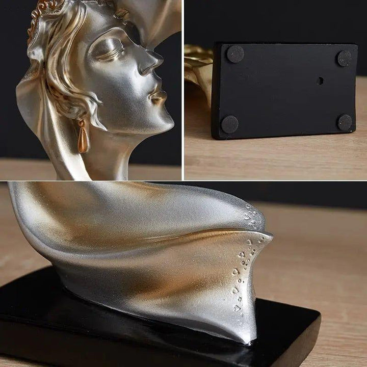 Sweet Kiss - Forehead-kissing Love Couple Statue | Stornfield