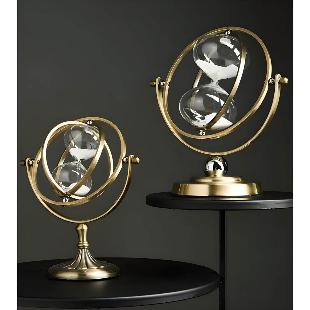 Elegant hourglass with soothing sand flow and Stornfield style