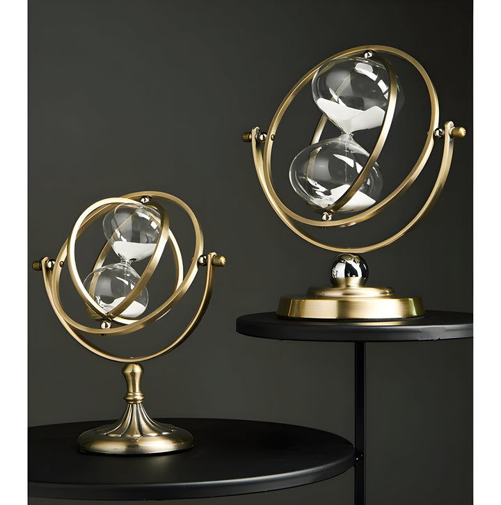Stornfield | GracefulTime Clock – Luxury Hourglass with Elegant Gold Frame & Timeless Design