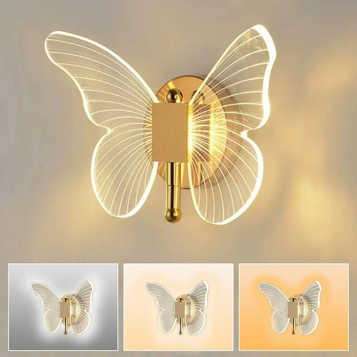 Modern Butterfly Wall Lamp – Elegant LED Wall Lighting for Living Room or Bedroom | Stornfield