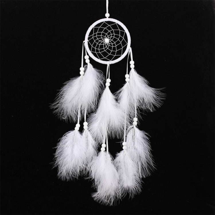 Stornfield | Simple Creative Home Decor Ornaments Dream Catcher Car Pendant (White)