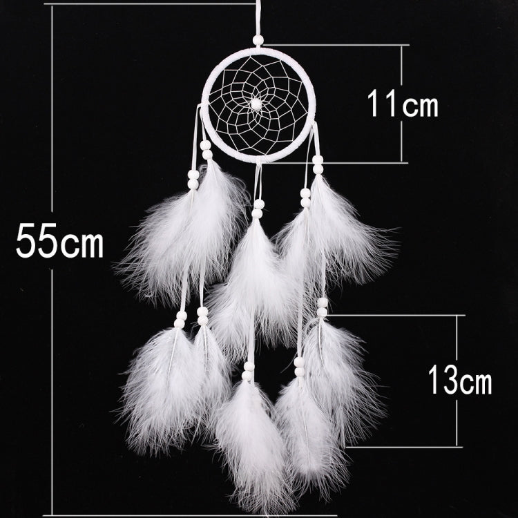 Stornfield | Simple Creative Home Decor Ornaments Dream Catcher Car Pendant (White)