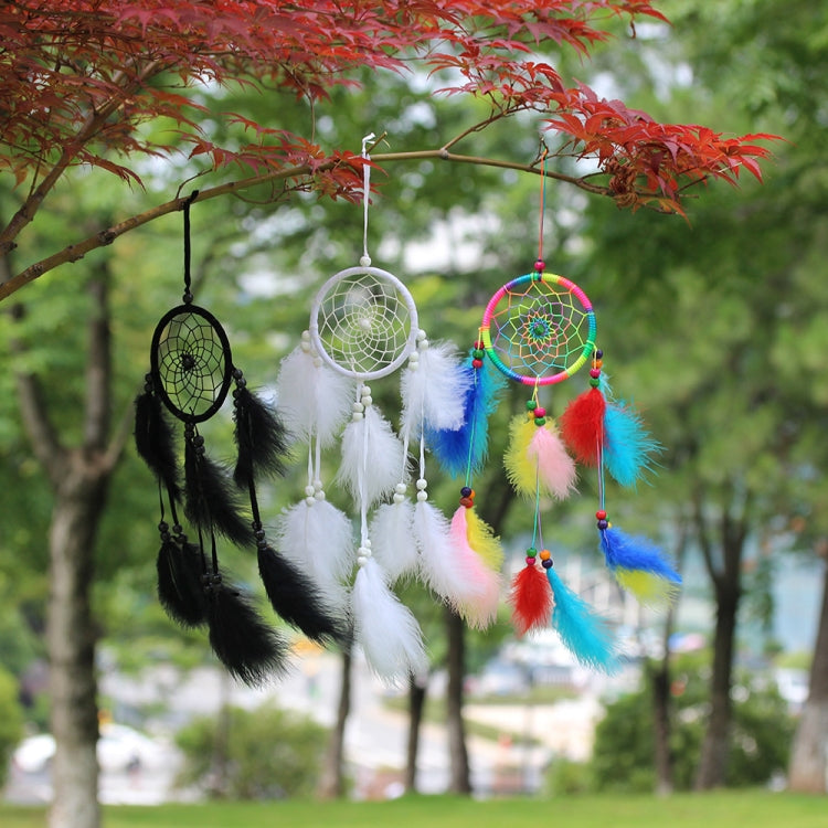 Stornfield | Simple Creative Home Decor Ornaments Dream Catcher Car Pendant (White)