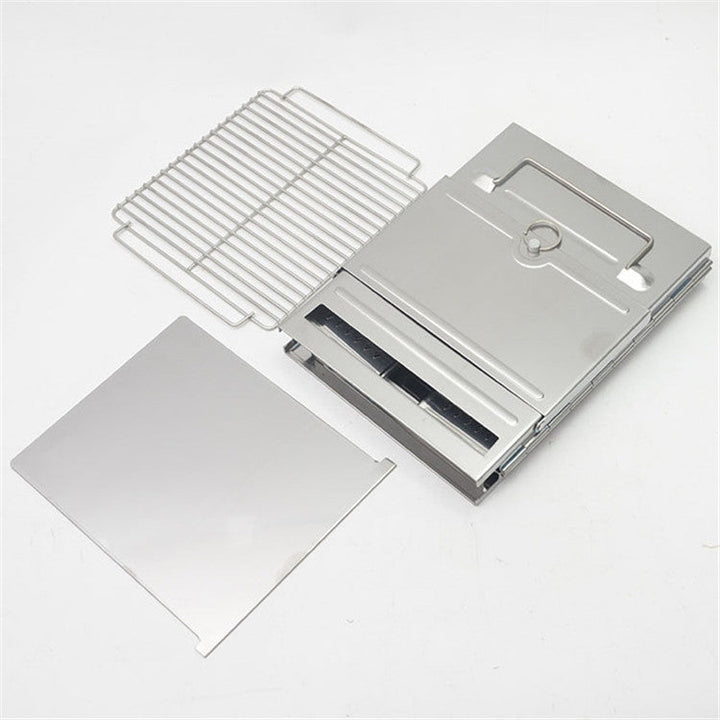 Stornfield | Foldable Stainless Steel Portable Charcoal Grill Outdoor Grill Camping Wood Burning Stove