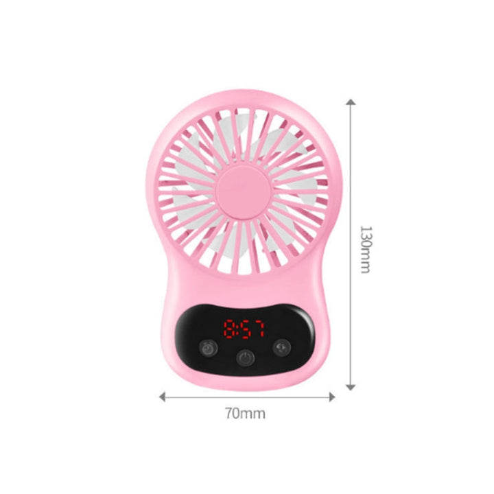 Multifunctional Clock Small Fan Creative Desktop Mini USB Fan(White) | Stornfield