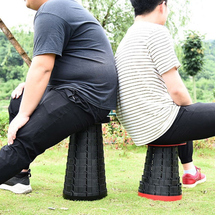 Stornfield | Portable Foldable Plastic Telescopic Stool for Outdoor Camping Fishing Garden (Yellow)