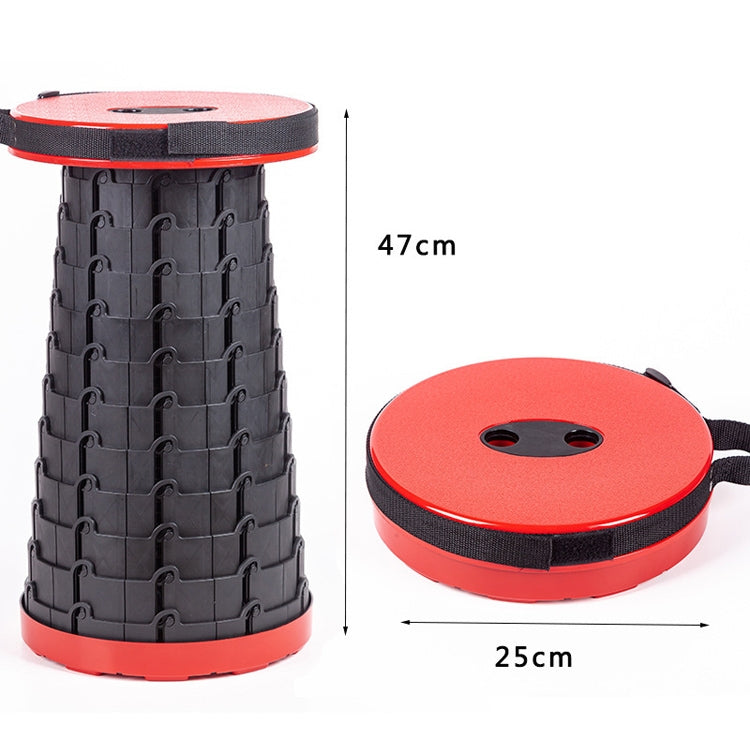 Stornfield | Portable Plastic Folding Telescopic Stool for Outdoor Camping Fishing Garden (Purple)
