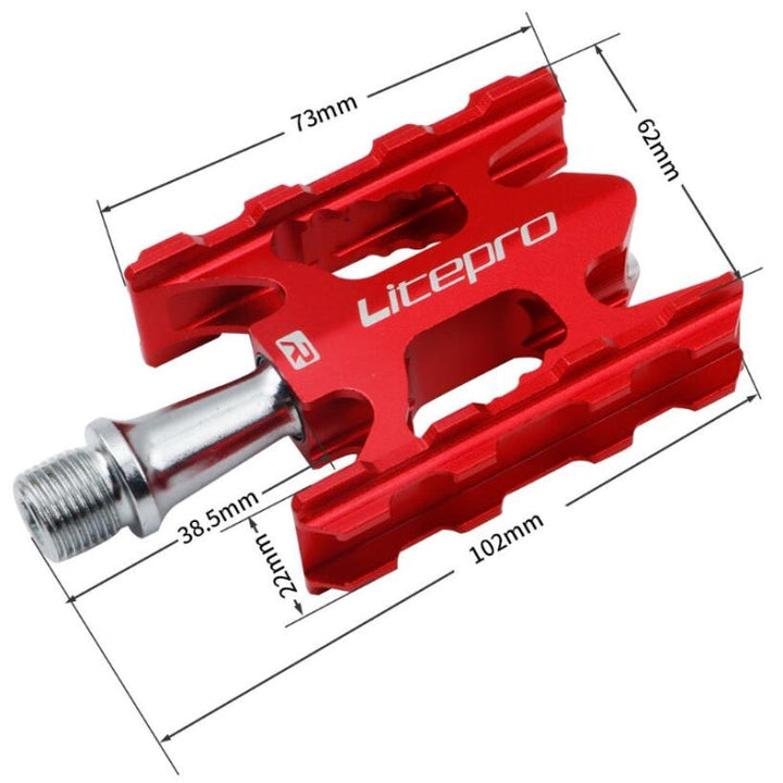 Stornfield | Litepro Ultralight K3 Foldable Bike Pedal, Color: Colorful Electroplated