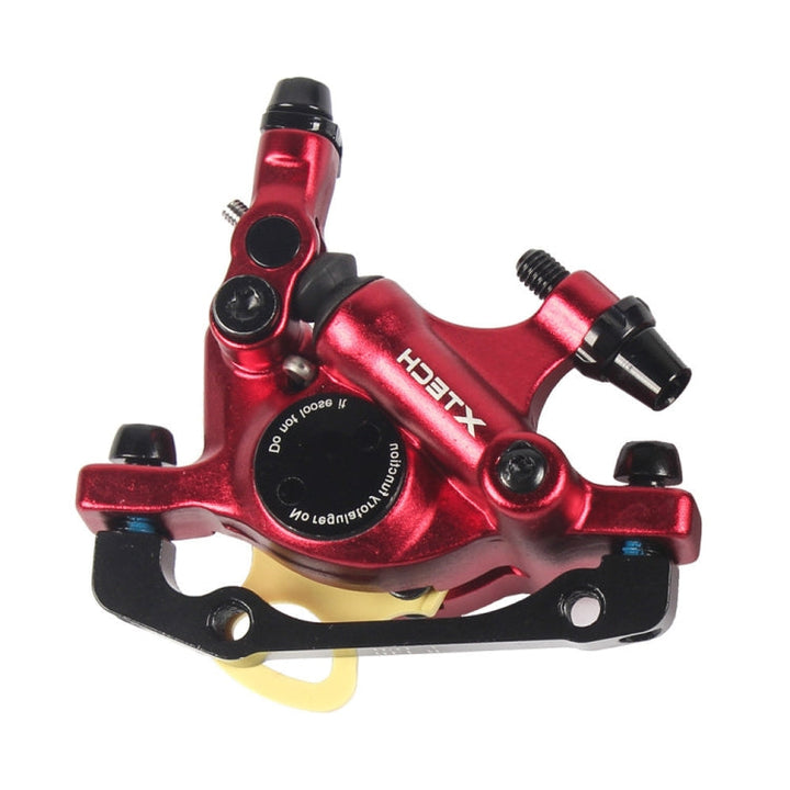 Stornfield | ZOOM HB100 Mountain Bike Hydraulic Brake Caliper Folding Cable Pull Hydraulic Disc Brake Caliper, Style:Front(Red)