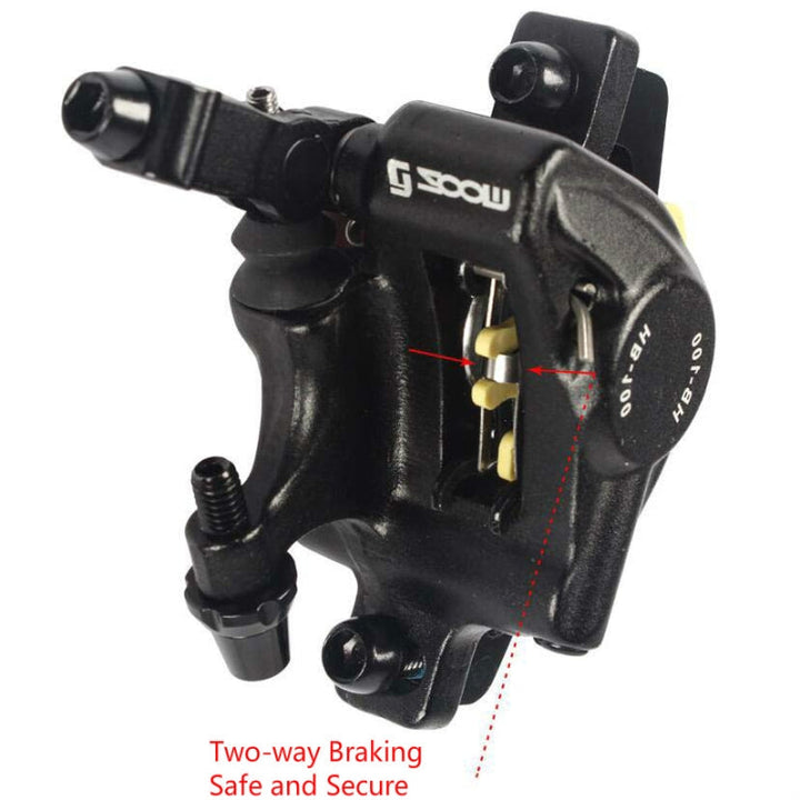 Stornfield | ZOOM HB100 Mountain Bike Hydraulic Brake Caliper Cable Actuated Hydraulic Disc Brake Folding Bicycle Brake Caliper, Style: Front (Blue)