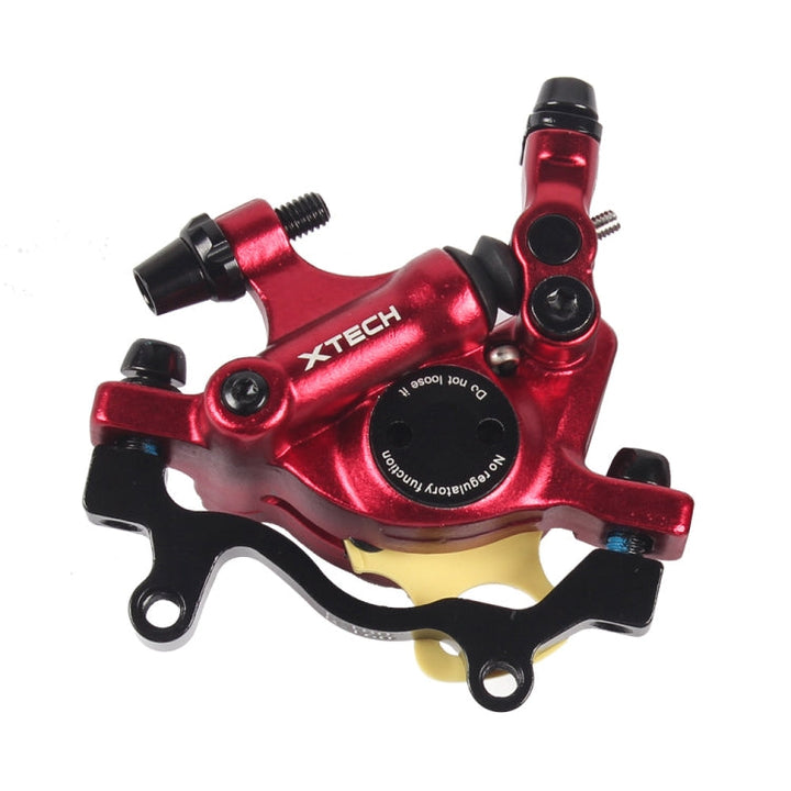 Stornfield | ZOOM HB100 MTB Hydraulic Brake Caliper Folding Bike Cable Pull Hydraulic Disc Brake Saddle, Style:Rear(Red)