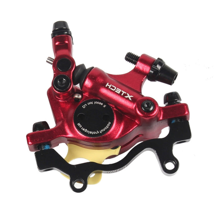Stornfield | ZOOM HB100 MTB Hydraulic Brake Caliper Folding Bike Cable Pull Hydraulic Disc Brake Saddle, Style:Rear(Red)