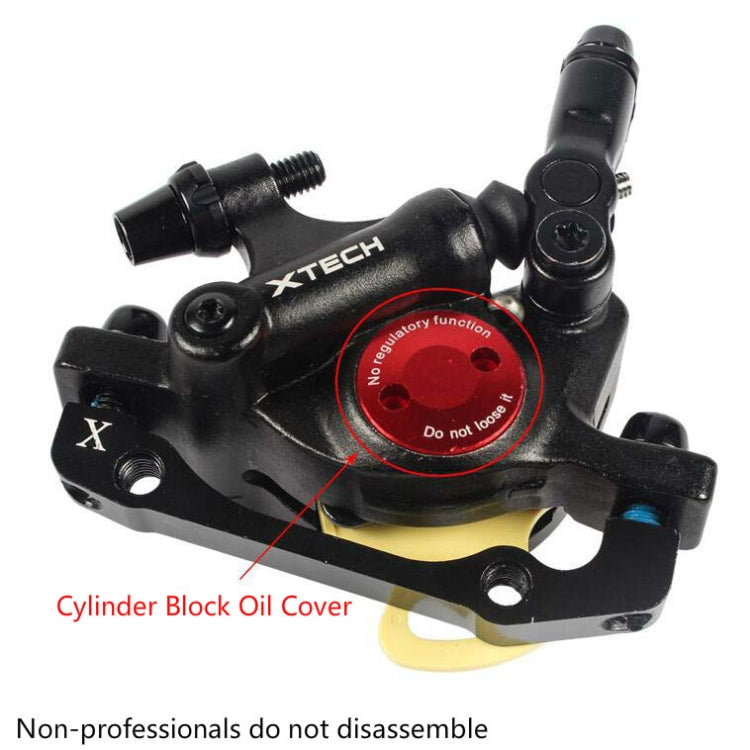 Stornfield | ZOOM HB100 MTB Hydraulic Brake Caliper Folding Bike Cable Pull Hydraulic Disc Brake Saddle, Style:Rear(Red)