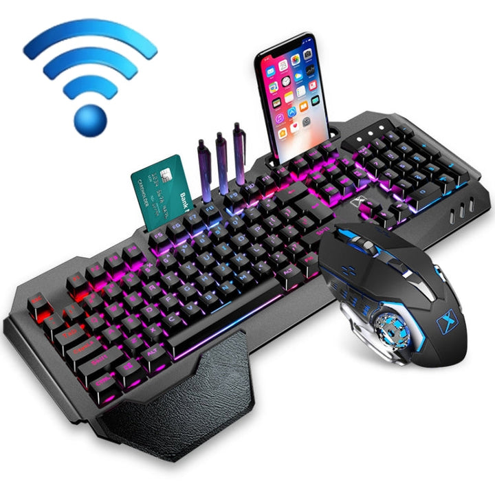 Stornfield | K680 RGB Rechargeable Gaming Wireless Keyboard and Mouse Set (Black)