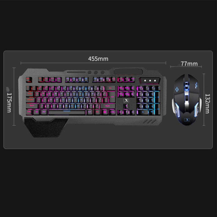 Stornfield | K680 RGB Rechargeable Gaming Wireless Keyboard and Mouse Set (Black)