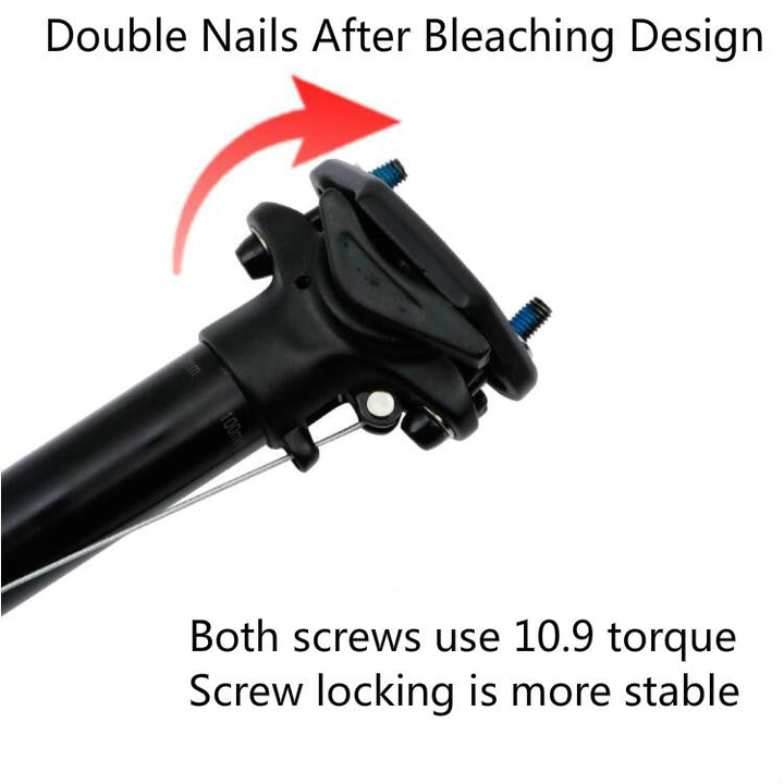 Stornfield | ZOOM Mountain Bike Cable Controlled Hydraulic Seatpost, Size: 30.9mm, Specification: 400mm Internal Routing