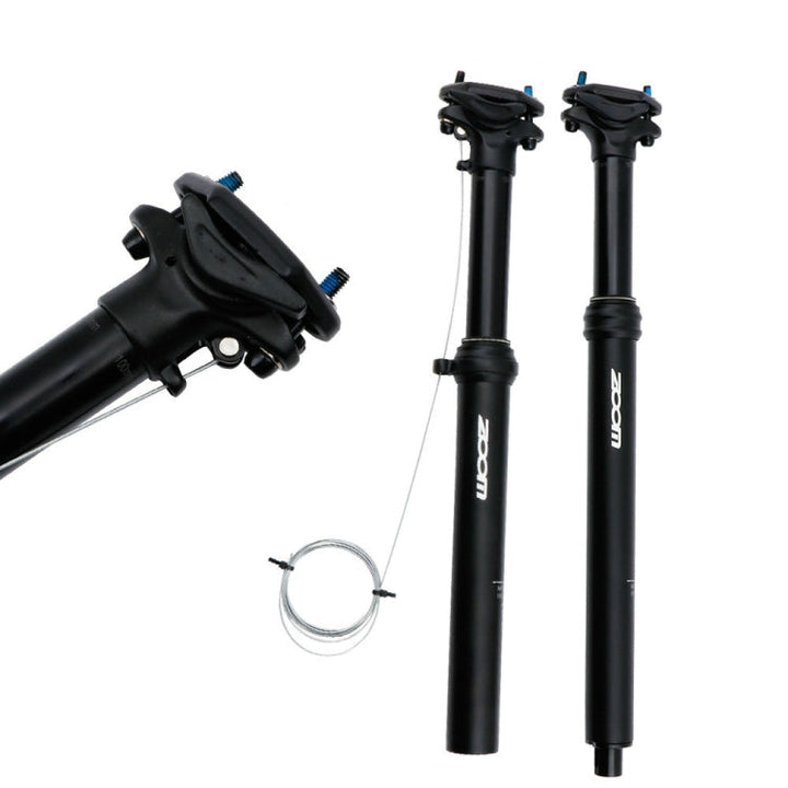 Stornfield | ZOOM Mountain Bike Cable Controlled Hydraulic Seatpost, Size: 30.9mm, Specification: 400mm Internal Routing