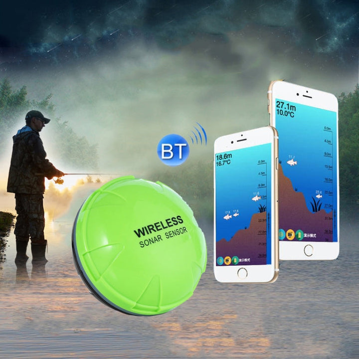 Stornfield | Wireless Fish Finder Sonar App Mobile Fish Finder Underwater Fishing Accessories (Green)