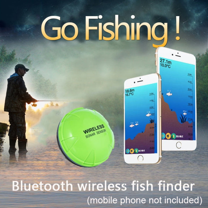 Stornfield | Wireless Fish Finder Sonar App Mobile Fish Finder Underwater Fishing Accessories (Green)