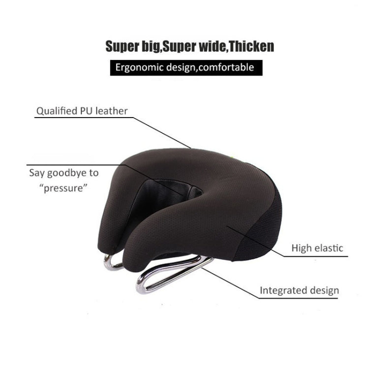 Stornfield | Nose-less Bicycle Saddle Mountain Bike Thick Soft Padding (Red)