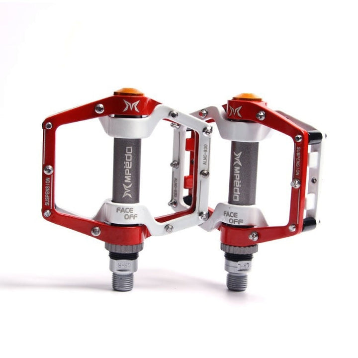 Stornfield | MPEDA Ultra-light Aluminum Mountain Bike Pedal, Non-slip Platform Pedal, Size: 930 (White Red)