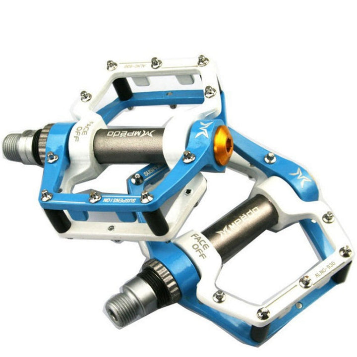 Stornfield | MPEDA Ultra-Lightweight Non-Slip Aluminum Alloy Platform MTB Pedals, Size: 930(White Blue)