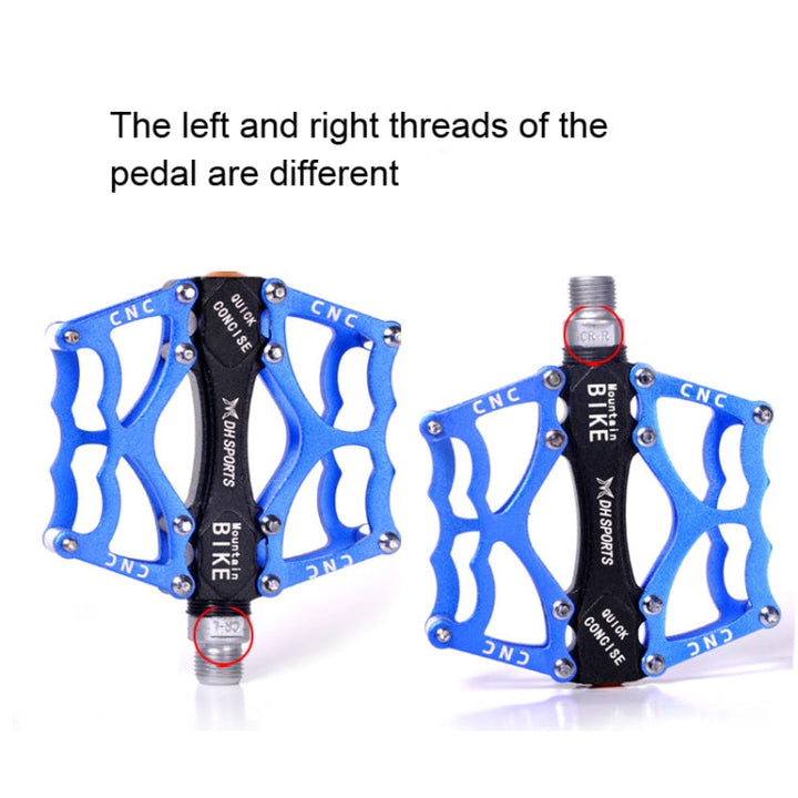 Stornfield | Aluminum Alloy Mountain Bike Pedal Palin Pedal Non-Slip Pedal with Bearing (901-2 Red)
