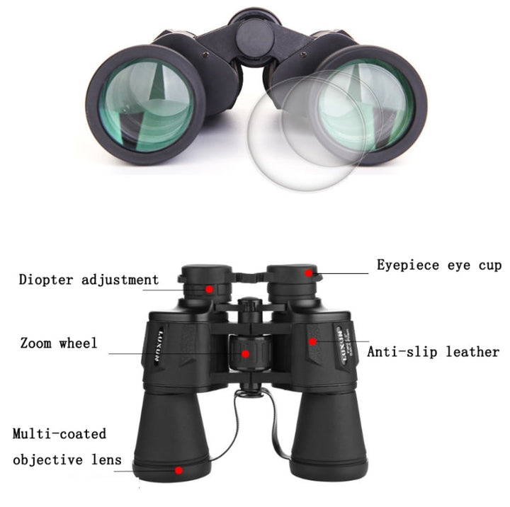 Stornfield | Luxun 20X50 Binoculars Low Light Non-Infrared Night Vision High Performance Binoculars (Black)