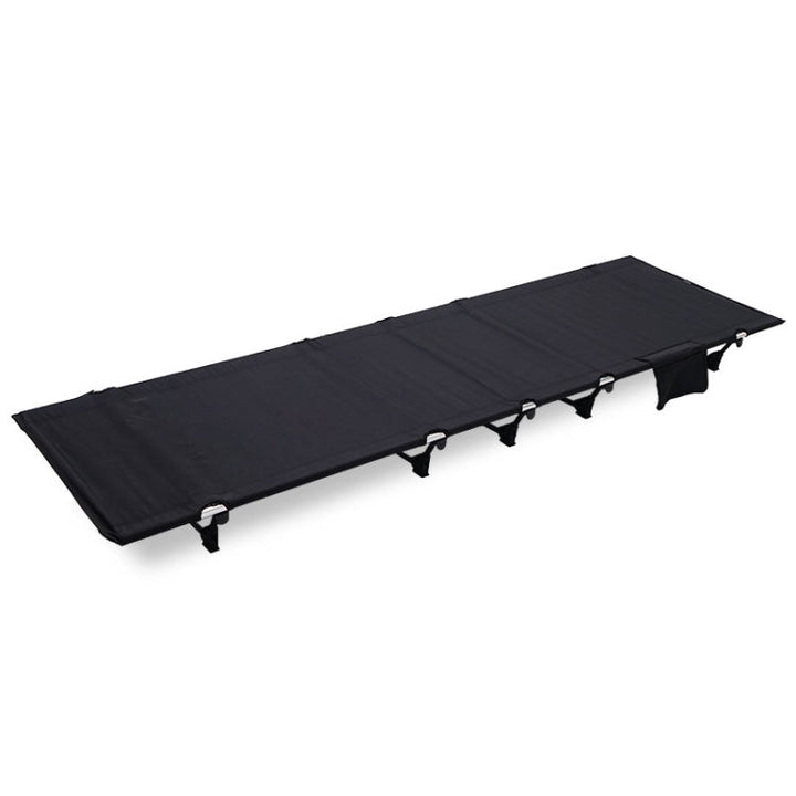 Stornfield | CLS Outdoor Lightweight Folding Camping Bed Single Leisure Bed (Black)