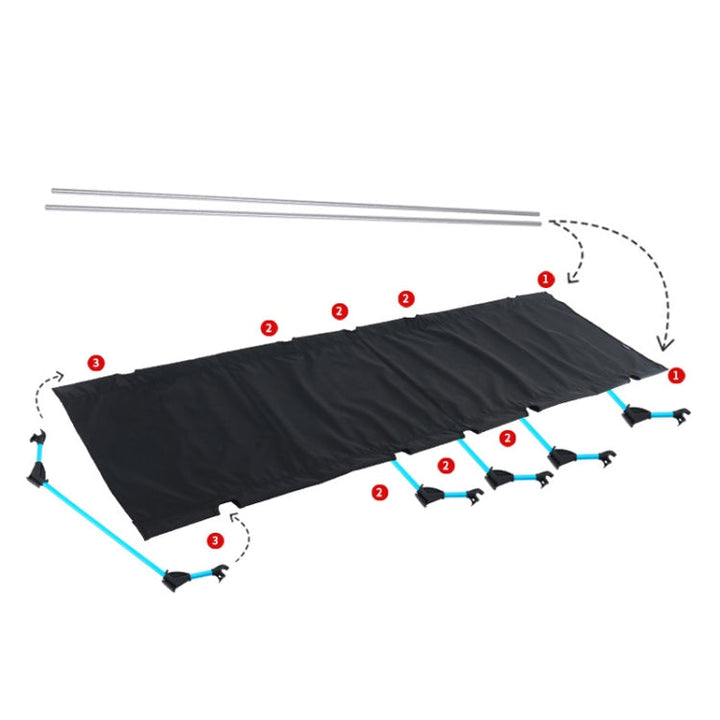 Stornfield | CLS Outdoor Lightweight Folding Camping Cot (Gray)