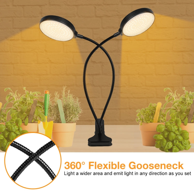 Stornfield | Lampes de croissance pour plantes LED télécommandées par USB clip étanches plein spectre lumière naturelle pour semis, puissance : 60W quatre têtes