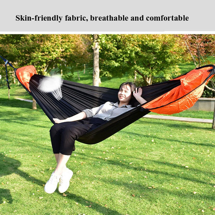 Stornfield | Strut Mosquito Net Hammock Set-Diamond Sunshade Outdoor Camping Automatic Quick Opening Anti-Mosquito Hammock Shelter Set (Army Green)