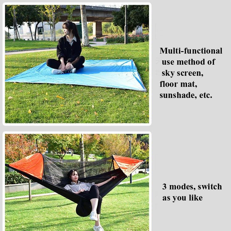 Stornfield | Strut Mosquito Net Hammock Set-Diamond Sunshade Outdoor Camping Automatic Quick Opening Anti-Mosquito Hammock Shelter Set (Army Green)