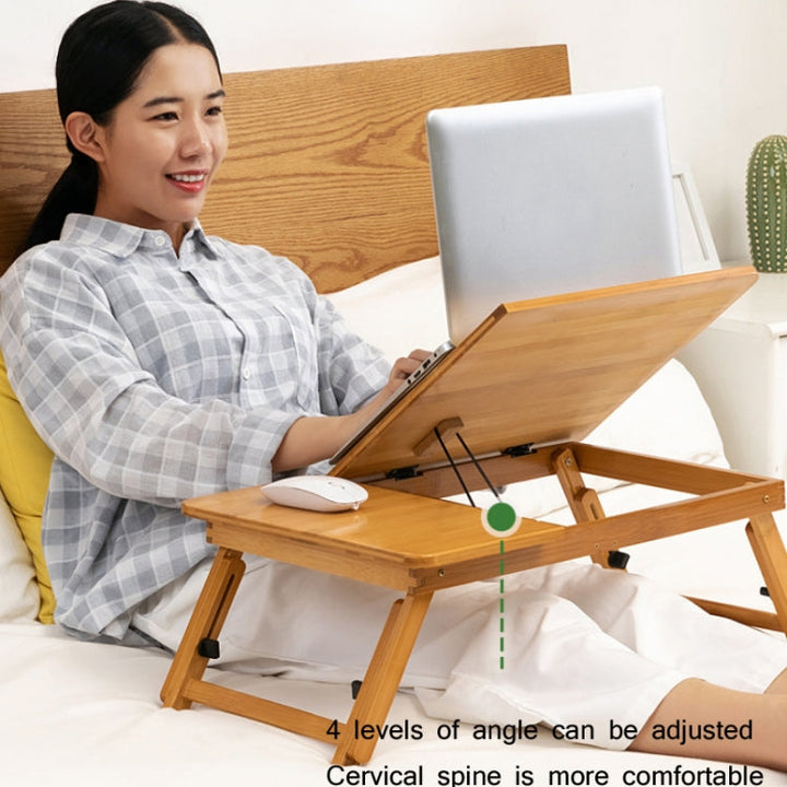Stornfield | 741ZDDNZ Bed Laptop Table Foldable Height Adjustable Dormitory Desk, Specification: Medium 64cm