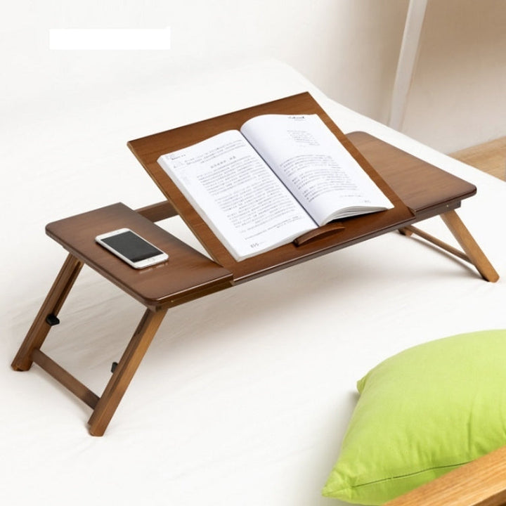 Stornfield | 741ZDDNZ Lit Utilisation Bureau Pliable Réglable en Hauteur Bureau d'Étude de Dortoir, Spécification : Couleur Thé Classique 88cm Épaississement en Bambou