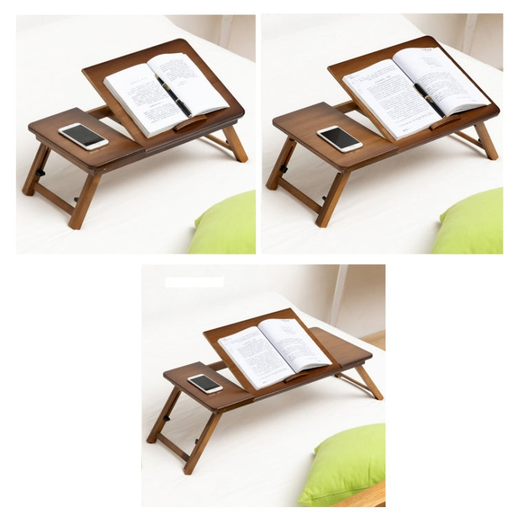Stornfield | 741ZDDNZ Lit Utilisation Bureau Pliable Réglable en Hauteur Bureau d'Étude de Dortoir, Spécification : Couleur Thé Classique 88cm Épaississement en Bambou