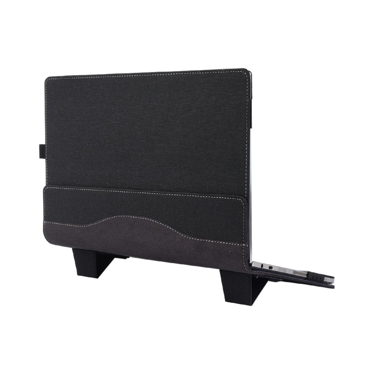 Stornfield | For Samsung Galaxy Book Pro 13.3-inch Anti-Fall Protective Leather Case with Stand (Black)