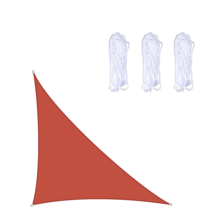 Stornfield | Outdoor Waterproof Anti-UV Triangle Sun Shade Sail, Size: 4m x 4m x 5.7m (Red)