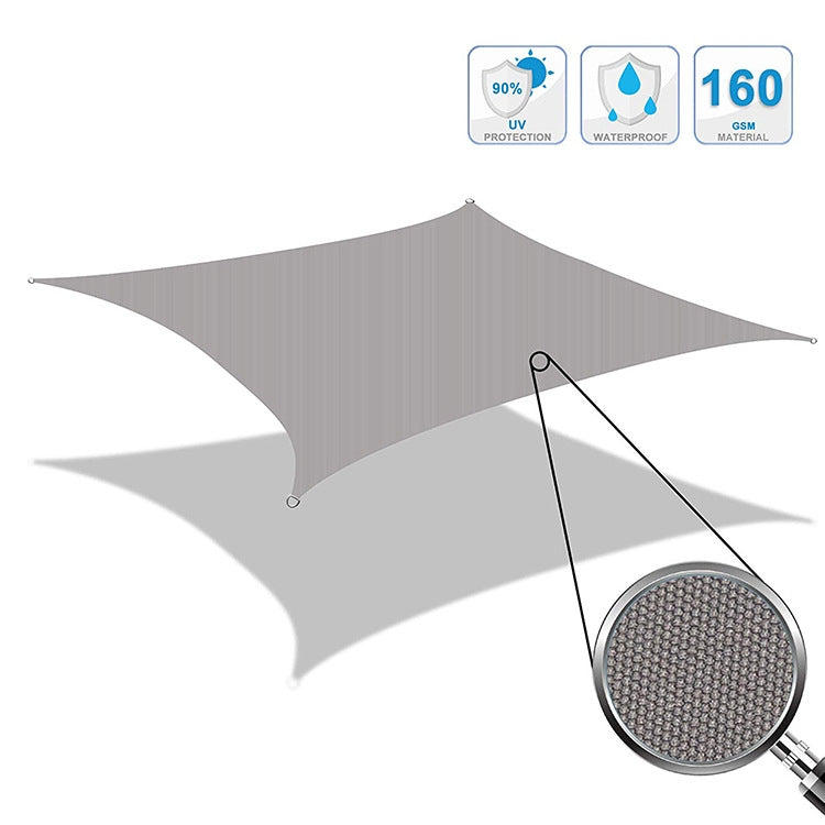 Stornfield | Outdoor Waterproof Anti-UV Triangle Sun Shade Sail, Size: 4m x 4m x 5.7m (Red)