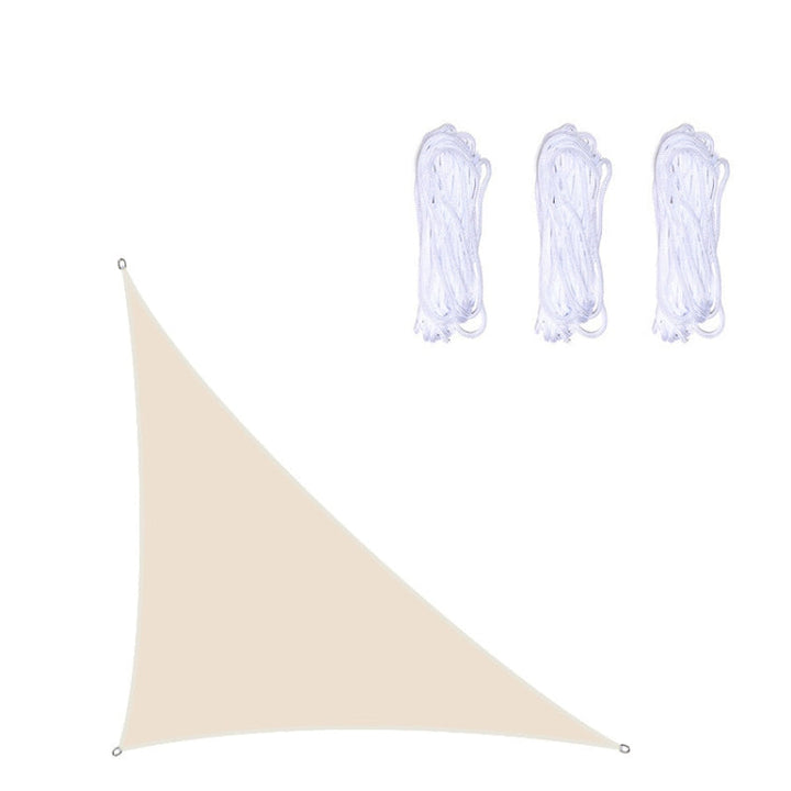 Stornfield | Waterproof and UV-resistant Outdoor Triangular Sun Shade Sail, Size: 3m x 4m x 5m (Beige)