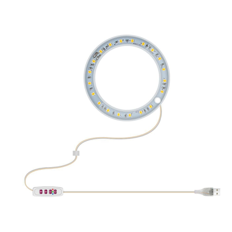Stornfield | Full Spectrum LED Plant Grow Light with Smart Timer, Indoor Fill Light Ring Plant Lamp, Power: Single head (sunlight)