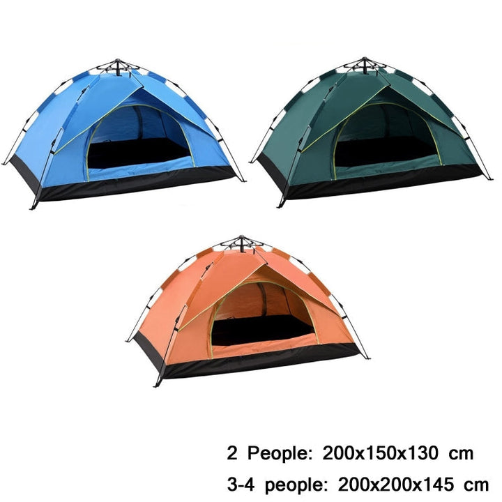 Stornfield | TC-014 Automatic Pop-Up Multi-Person Camping Travel Beach Tent for 2 People (Blue)
