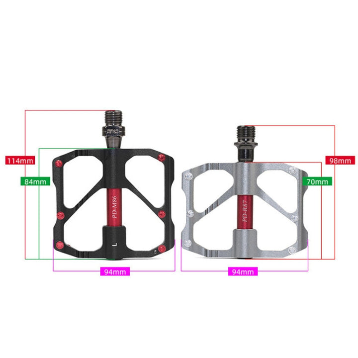 Stornfield | 1 Pair PROMEND Aluminum Mountain Bike Pedals for Racing (PD-R87 Black)