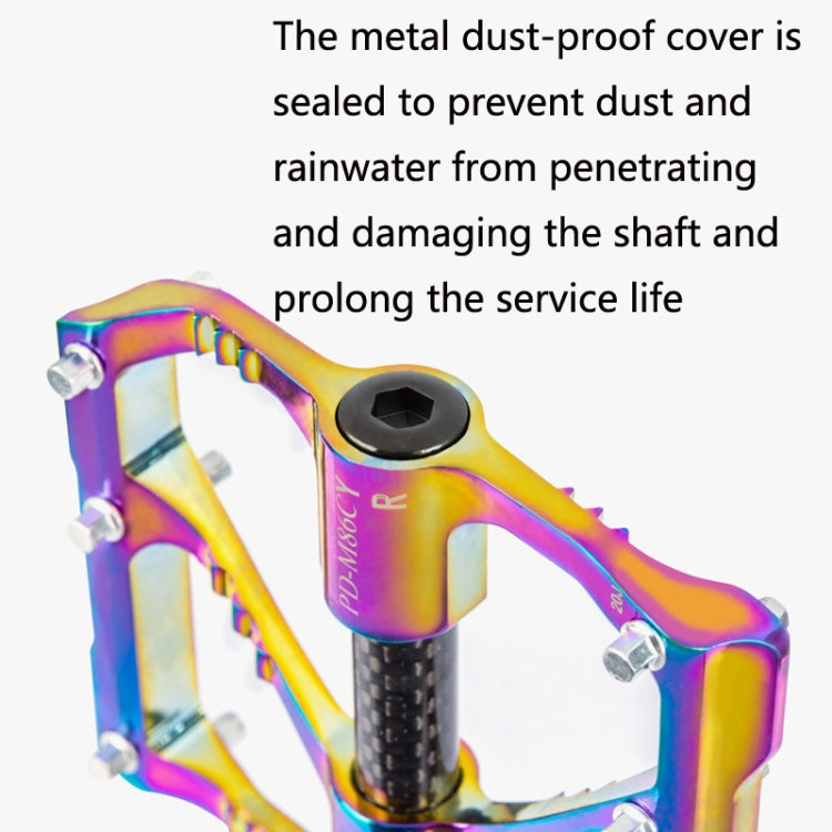 Stornfield | 1 pair PROMEND three bearing Peilin colorful aluminum alloy CNC PD-M86CY pedals