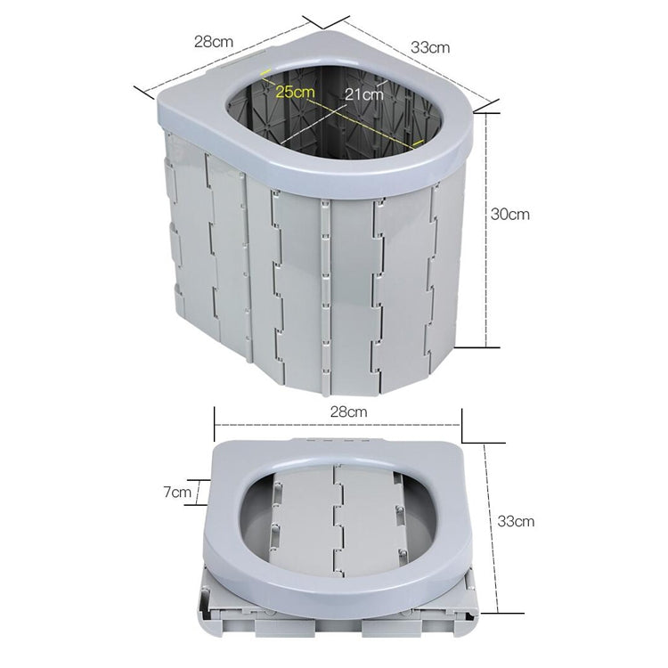 Stornfield | Integrated Portable Folding Toilet Self-Cleaning Car Toilet Self-Driving Tour Outdoor Camping Toilet (Light Gray)