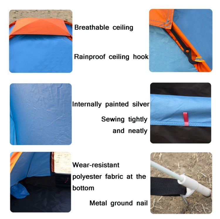 Stornfield | 3-4 Person Quick Setup Automatic Waterproof Sun-Resistant Outdoor Camping Tent (Blue)