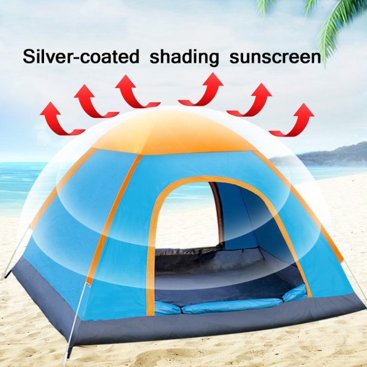Stornfield | 3-4 Person Quick Setup Automatic Waterproof Sun-Resistant Outdoor Camping Tent (Blue)