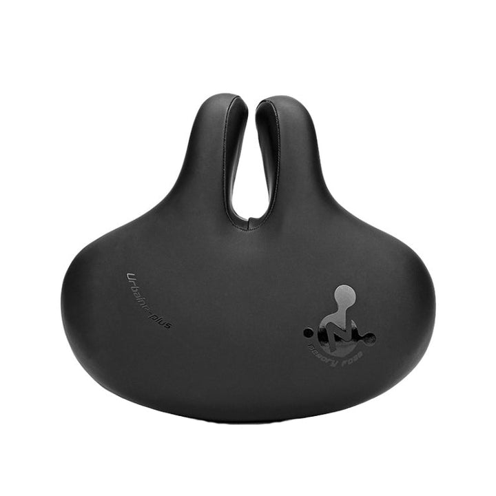 Stornfield | Comfortable Mountain Bike Noseless Bicycle Seat with Shock Absorption Outdoor Bike Accessories Saddle (Black)
