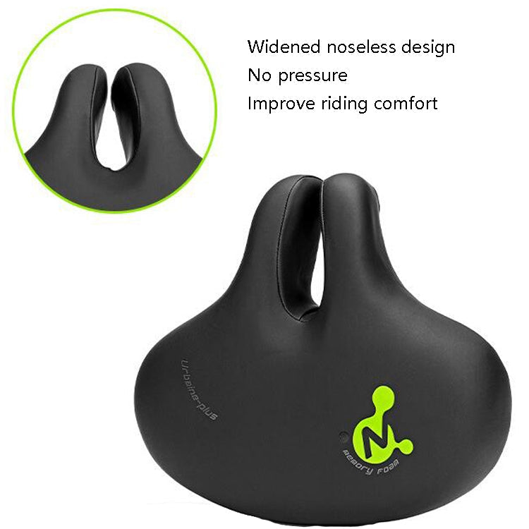 Stornfield | Mountain Bike Noseless Bicycle Seat Comfortable Saddle with Shock Absorption Outdoor Cycling Accessories Saddle (Fluorescent Green)